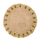 Set de table tulipe fait main – Set de table floral en raphia au crochet – Décoration de table printanière et de Pâques – Vaisselle artisanale – Décoration de salle à manger bohème