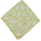 Nappe en lin Eden Flora Parlour en vert et blanc