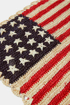 Sets de table Americana festonnés faits main - Lot de 4 - Motif élégant drapeau américain - Payton James X Tuckernuck