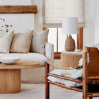 Table d'appoint Gabriella en rotin naturel